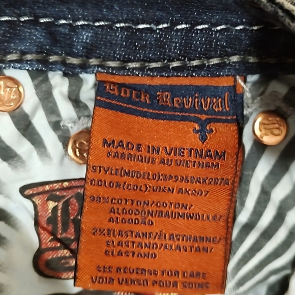 Gorgeous Rock Revival Vien Ankle Skinny Jeans With 29" Inseam - Picture 10 of 10